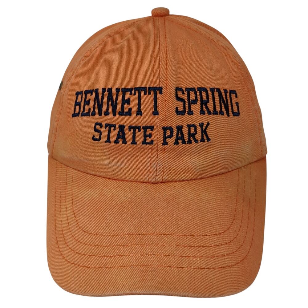 Bennett Spring State Park Slideback Baseball Cap Orange OS Adjustable MV Sport